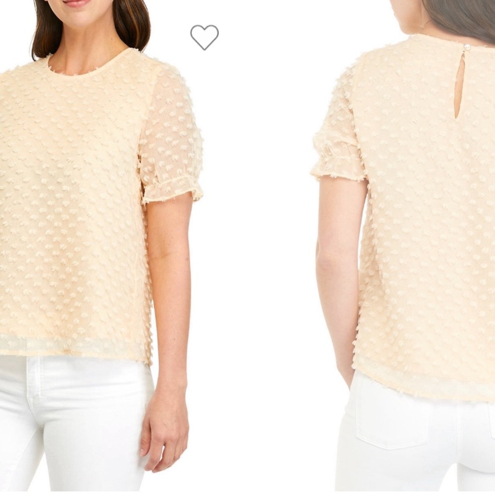 Woman’s M Blouse With Textured Dot Details